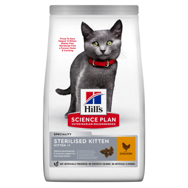 Hill’s Science Plan Sterilised Kitten Food with Chicken (1.5kg)