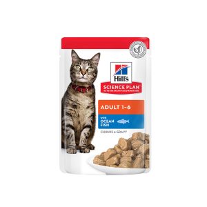Hill’s Science Plan Adult Wet Cat Food Ocean Fish Pouches (85g)