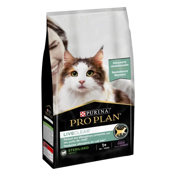 Pro Plan Cat LiveClear Sterilised Adult Turkey 1.4Kg